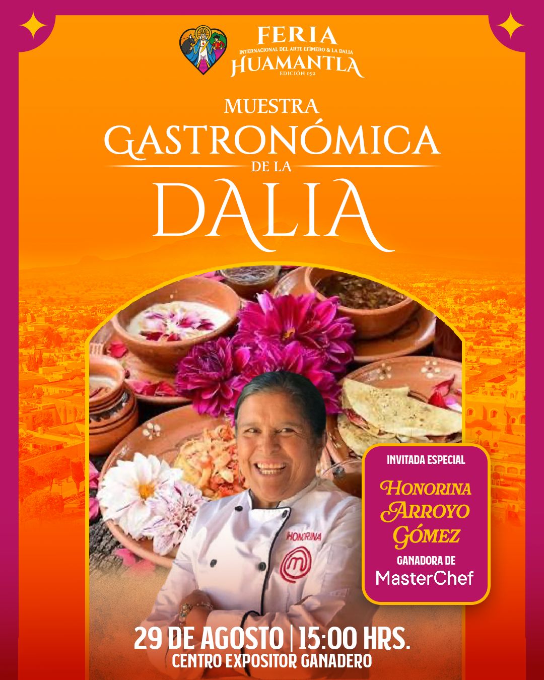 La Dalia de Huamantla llega a la mesa en una Muestra Gastronómica con sabor a nuestra tierra